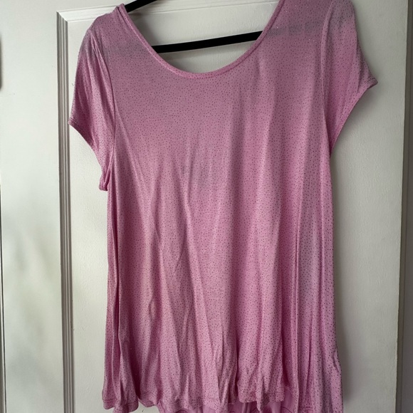 Jennifer Lopez Light Pink Short Sleeve Top - Picture 1 of 4